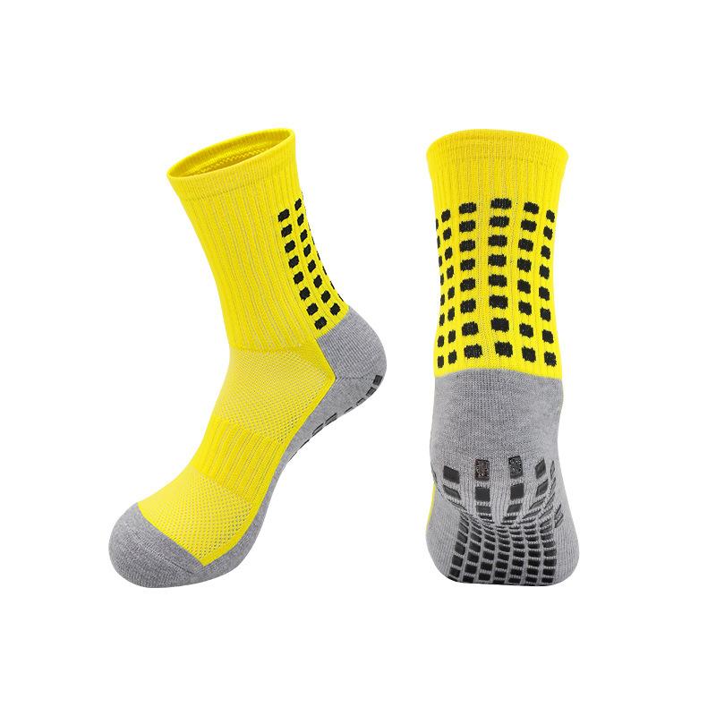 Herbst Trainings Fußballsocken Herren Handtuchsohle Sportsocken Spender Nicht-Rutsch-Socken Atmungsaktiv Schweißabsorbierend Mittellange Socken