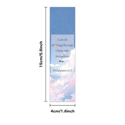 32pcs, Inspirational Bible Bookmarks / Christian Themes / DIY Reading Markers / Perfect for Students / Teachers and Book Lovers