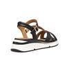Geox Women S Comfort Wedge Diagonal Strap Sandal Black 8gx0ja6m1d Elowyn