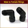 2PCS car repair joint end joint internal thread to external thread pneumatic push lock rotary joint 45 ° 90 ° AN4-12 Connector