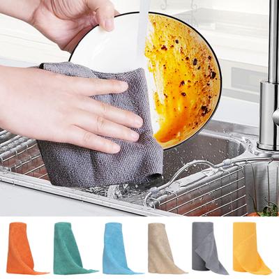 Reusable Cleaning Cloth Tear-off Washable Dust Rags Microfiber Quick-drying Towels Roll
