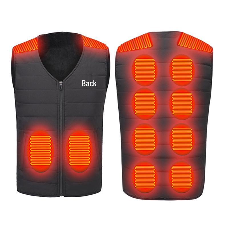 Custom Smart USB Heated Outdoor Vest with Multi-Zone Warmth and Cotton Lining