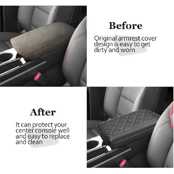 SKTU 2025 2026 Chevy Equinox Accessories Center Console Cover For 2025 2026 Chevrolet Equinox (LT/ACTIV/RS) Armrest Cover 2025 2026 Equinox Armrest