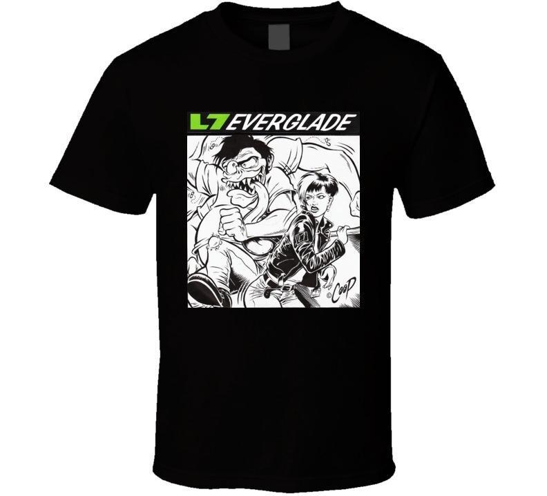 L7 Band L7 Everglade Забавная футболка Классический черный Размер Унисекс S-2345XL 1J0224 Унисекс Футболка S