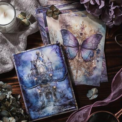 50 Vel/Pak Vintage Fantasy Achtergrond Paleis Bloem Decoratie Materiaal Papier Perfect voor Journal Scrapbooking DIY Benodigdheden
