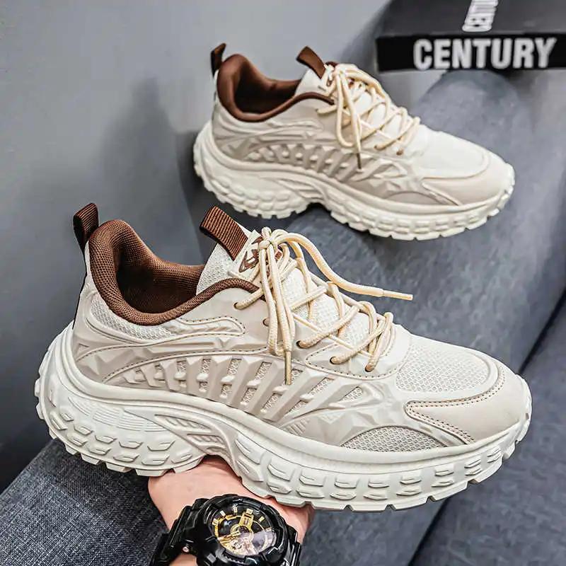 Fashion Lace-up Autumn-spring Sneakers Men's White Training Mans Trainer Men's Sports Running Shoes Clearance Tenia Deadlift Resort