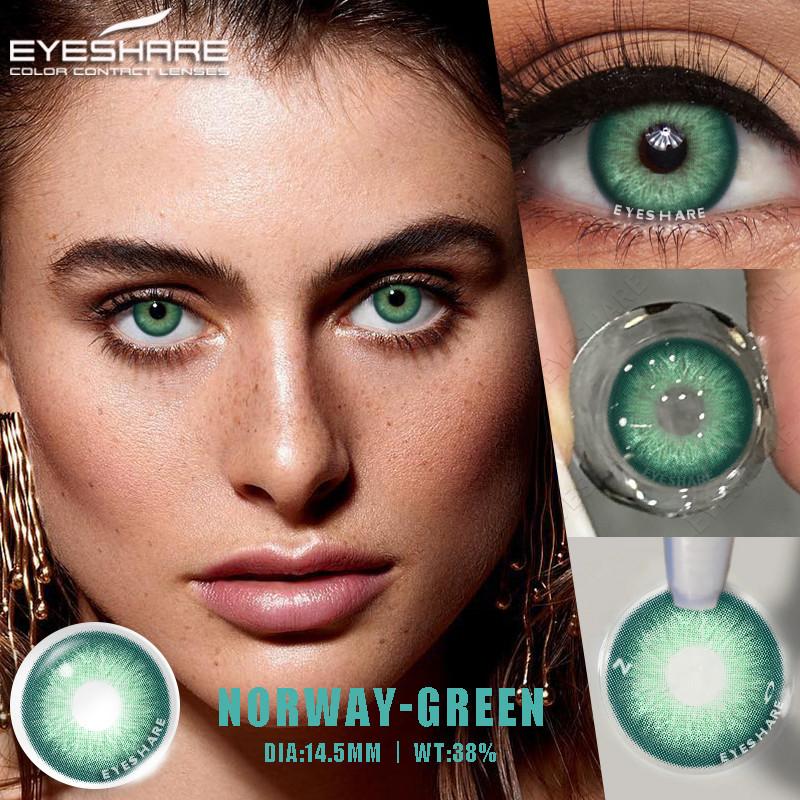 Eyes 1 Pair Colored Contact Lenses For Eyes Korean Brown Contact Lenses 14.5mm Big Eye Lenses Annual Student Beauty
