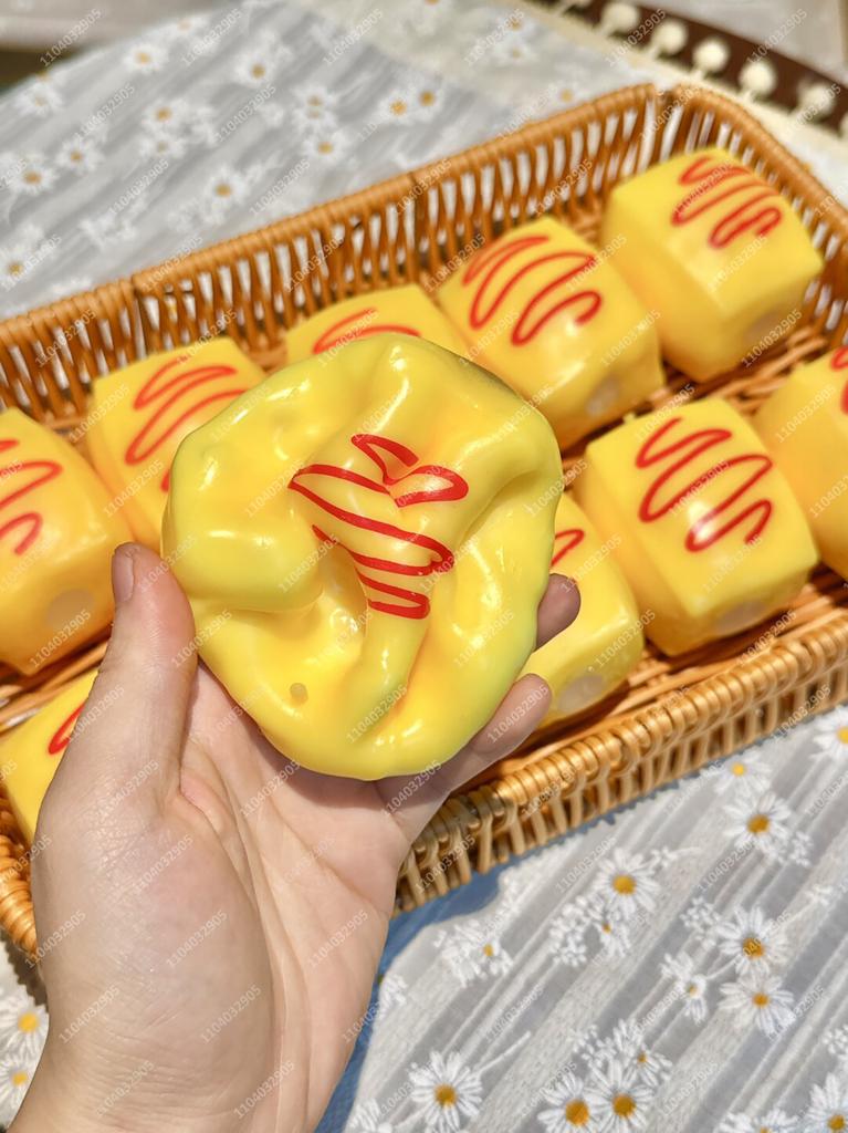 Cute Puppy Bun Stress Ball Animal & Food-Shaped Squeeze Ball Crunchy Block-Filled Squishy Asmr Anti Stress Fidget Toy For Adult