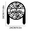 Spooky Spiderweb Halloween Metal Yard Stake Outdoor Decor Creepy Cool