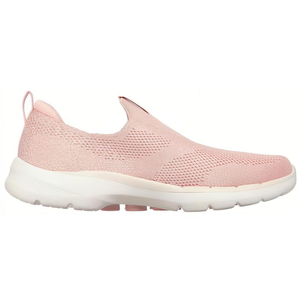 Skechers Go Walk 6 Mesh Comfortable Slip-On Sports Durable Breathable Lightweight Low-Top Casual Shoes Women Sneakers Pink 124502-LTPK