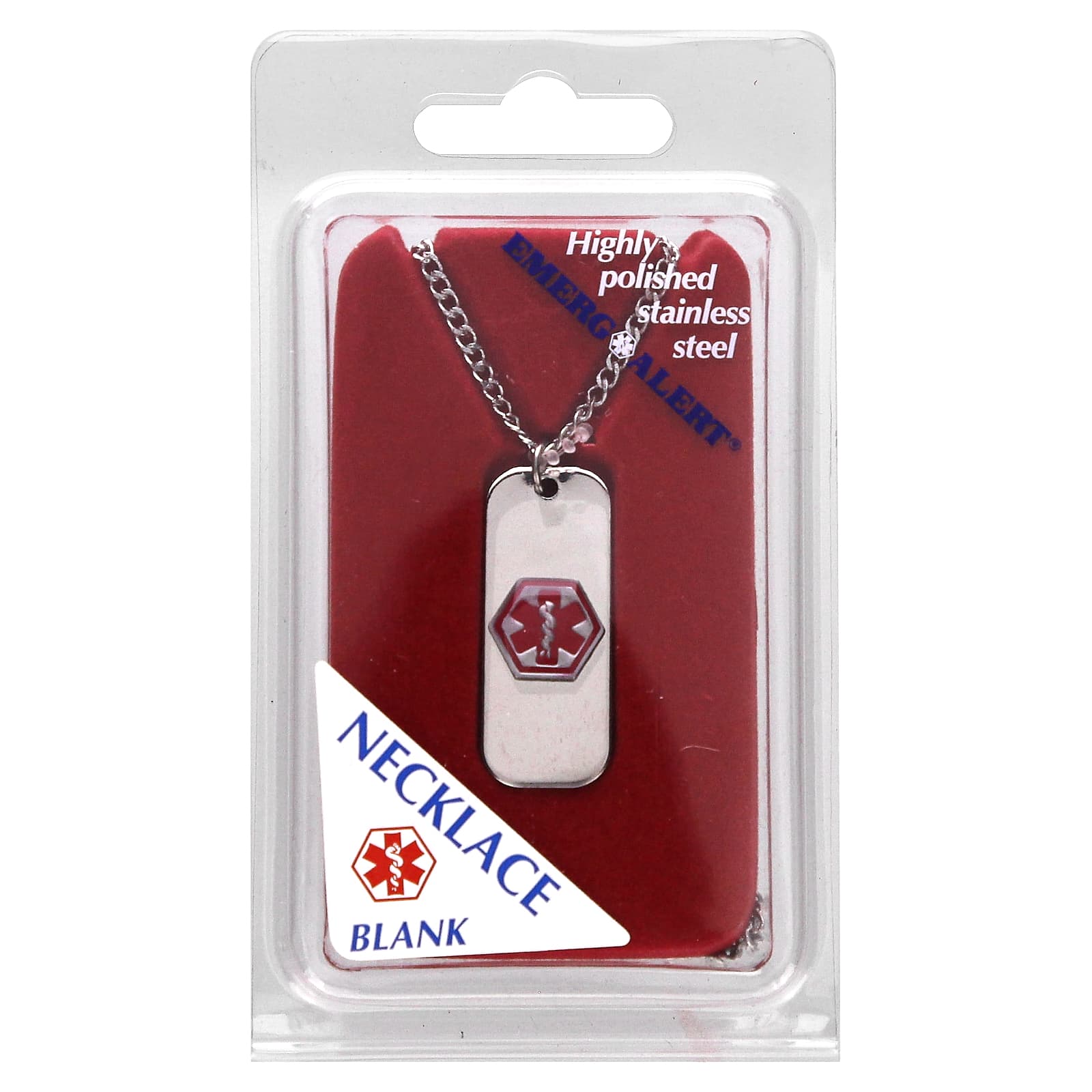 

Emerge-Alert, Emergency Medical Identification Information Necklace, Blended, 1 Piece
