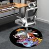 Monster Mashup,Cartoon Creatures Chair mat Round Rug Office carpet, Machine Washable, Non slip, Suitable for Living Rooms, Bedrooms