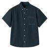 TonLion Men's Denim Workwear Short-Sleeved Shirt
