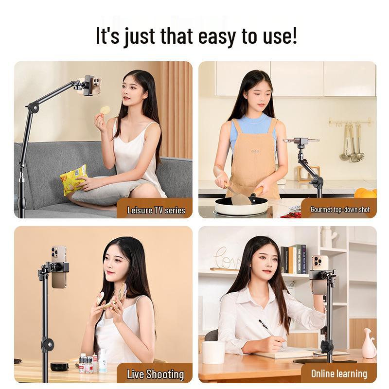 Floor-mounted Mobile Phone Live Streaming & Photography Tripod Bracket