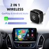 2 In 1 Wireless CarPlay Android Auto Adapter Plug & Play Convert Wired To Wireless Dongle for Factory Wired CarPlay Cars