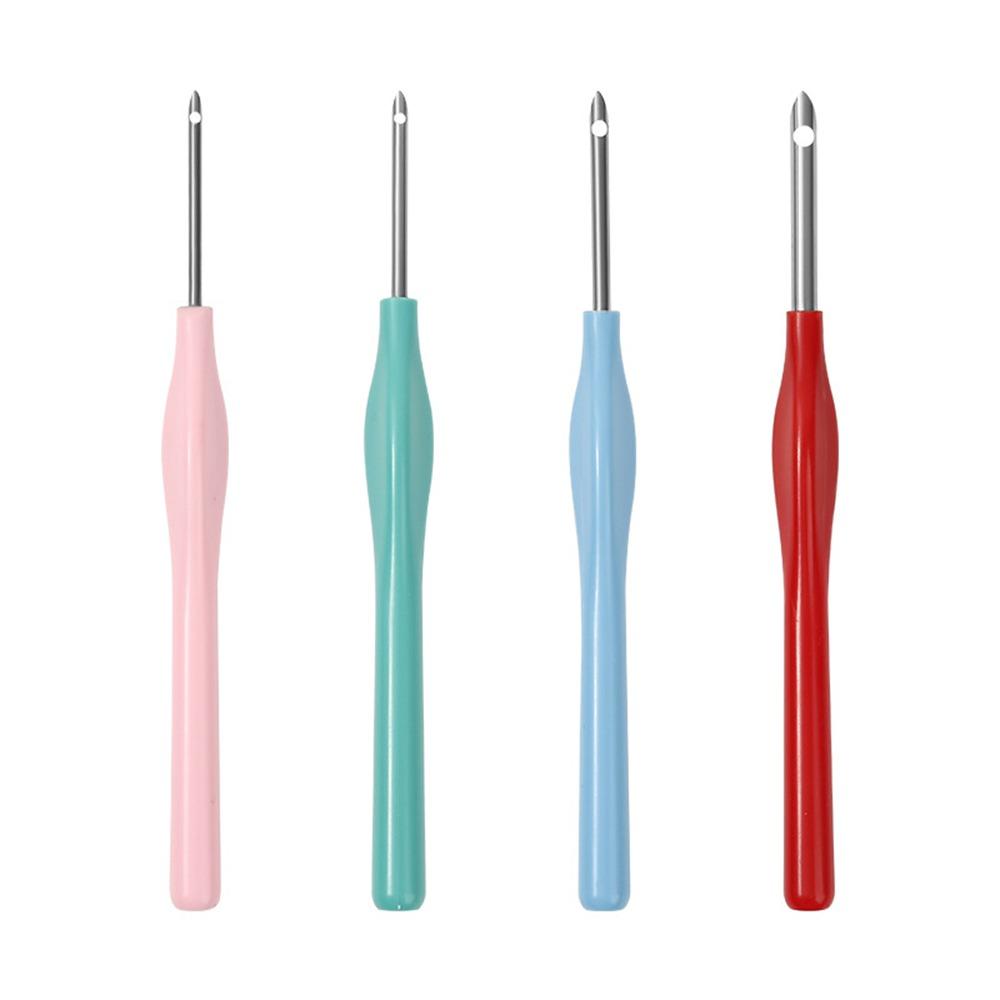 1/4Pcs Adjustable Embroidery Punch Needle Kit Poking Cross Stitch Tools DIY Craft Punching Needle Embroidery Pen