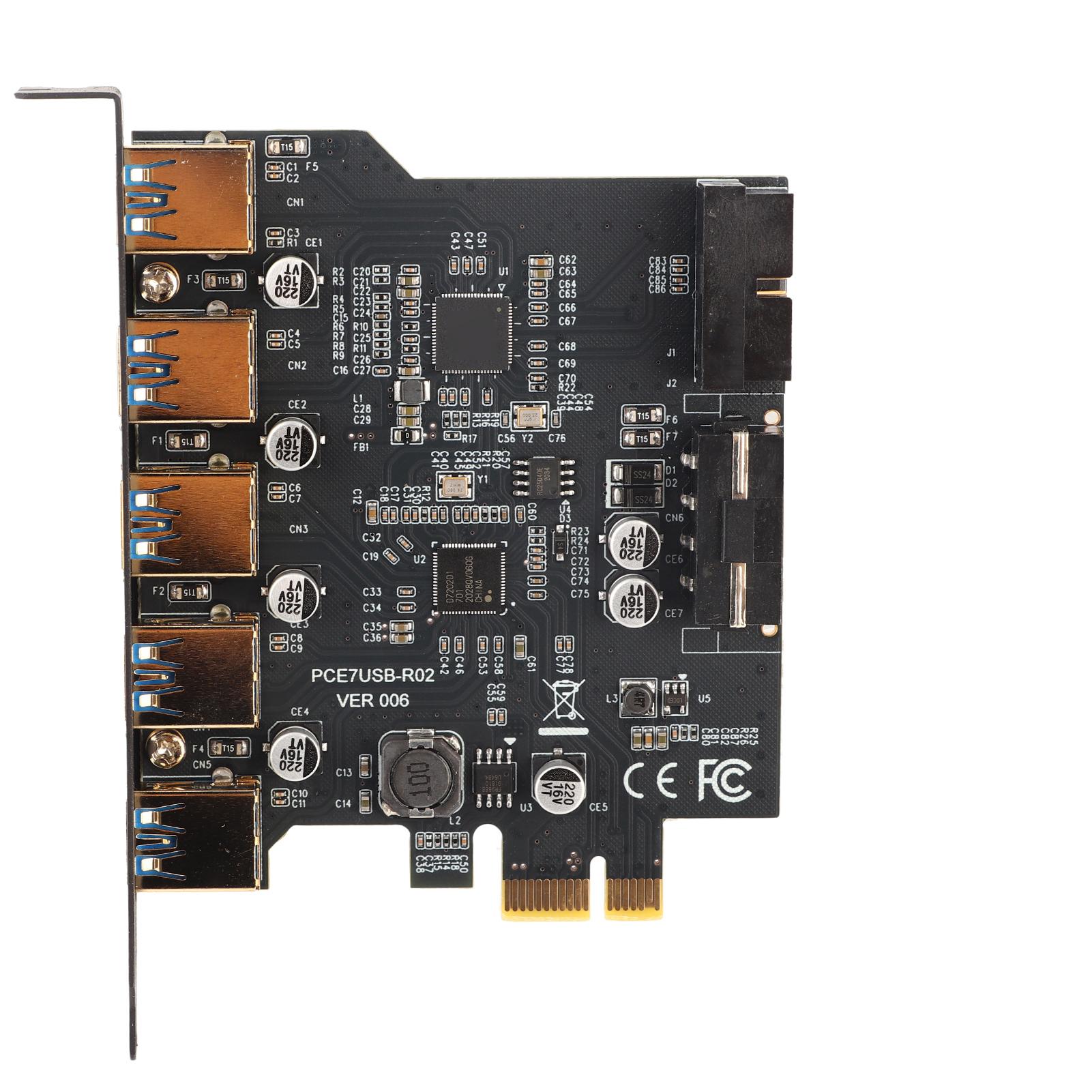 

PCIE до 5-портового USB 3.0 19-контактного роз’єму карти розширення PCI Express