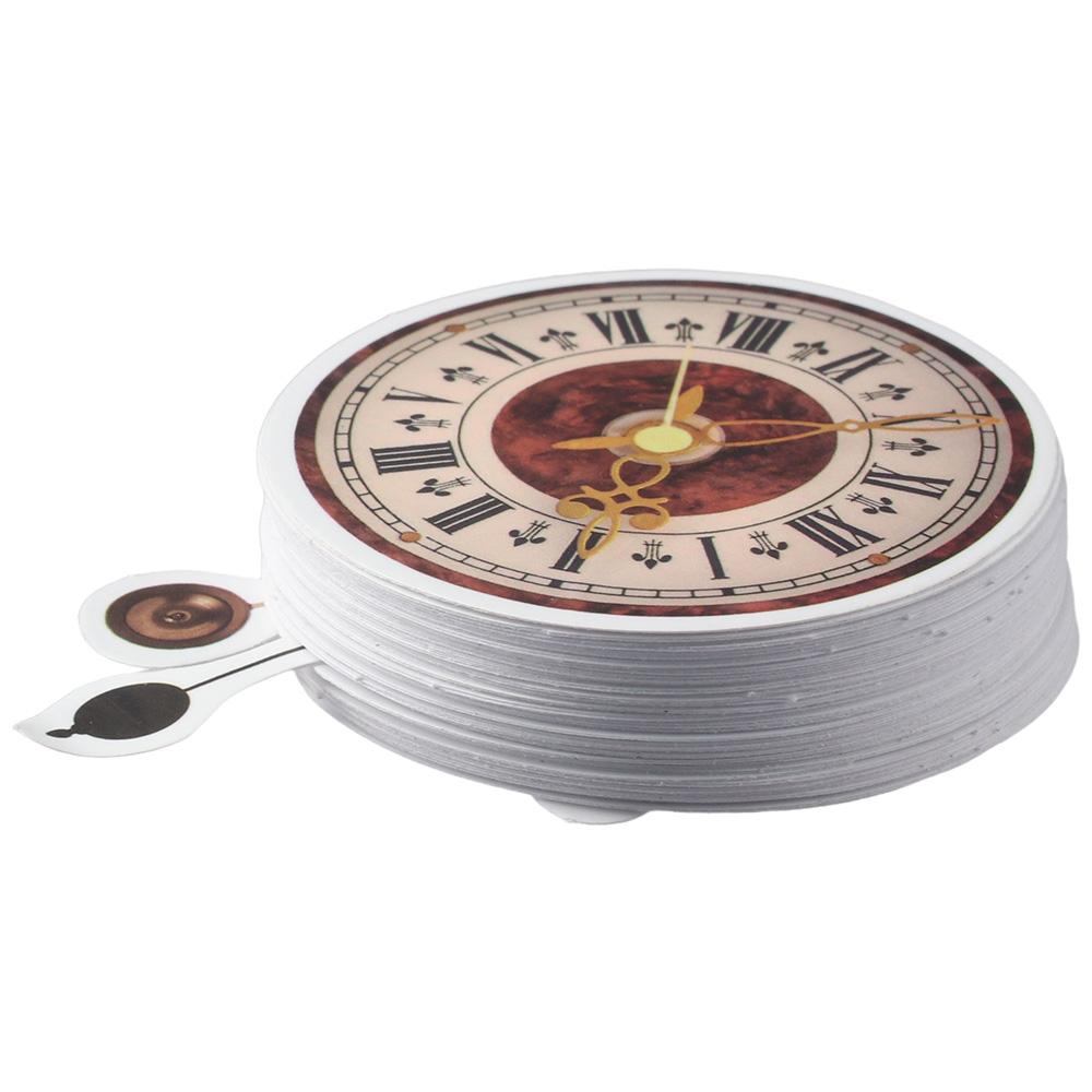 100PCS Multicolored Stickers PVC Vintage Stickers Steampunk Clock Decorative Stickers  DIY