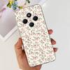 For XIaomi Redmi 14C / Poco C75 Back Cover Butterfly Rose Flower Luxury Girly Phone Case On Redmi 4C Clear Soft TPU Clear Capa