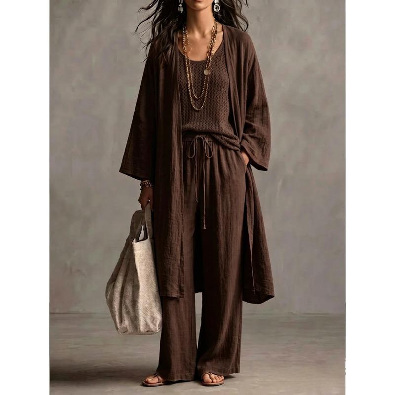 IHUASU Women's Fashion Casual Long Sleeve Spring Autumn Pants Suits Elegant