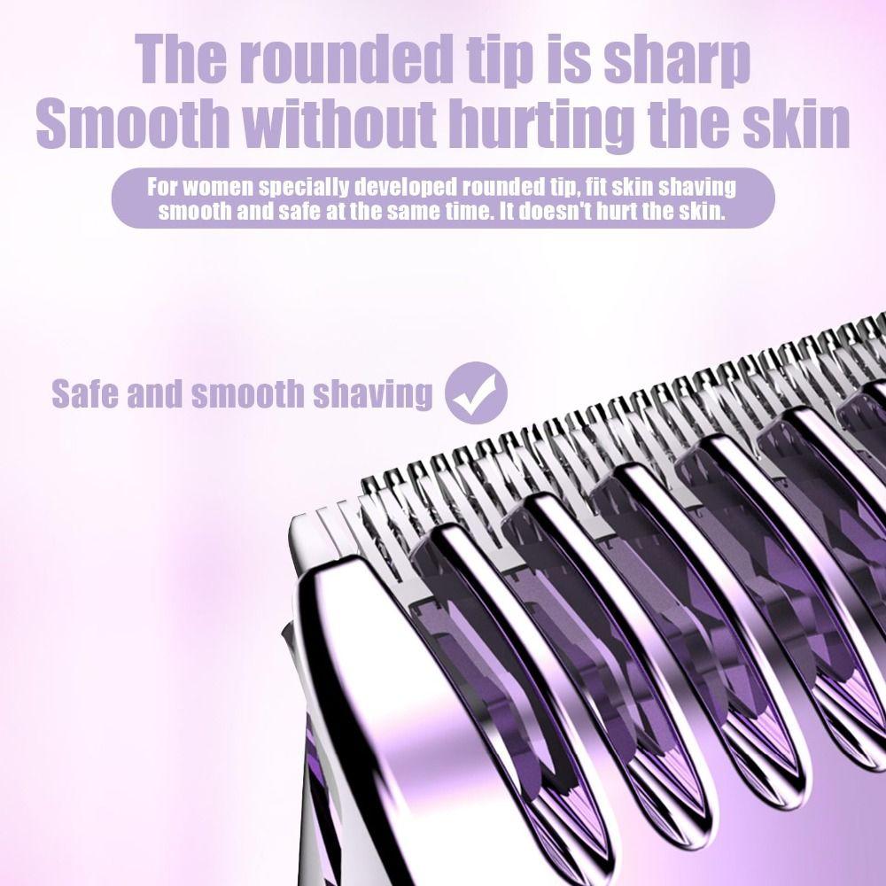 LED Display Women Hair Trimmer Rechargeable Full Body Hair Removal  Private Area