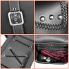 A Pair of Motorcycle Saddlebags Synthetic PU Leather Side Bags Tool Storage Bag Universal Fit For Honda/Suzuki/Kawasaki/Yamaha