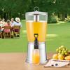 Drink Dispenser 8L Beverage Dispenser for Parties with Spigot Ice Chamber