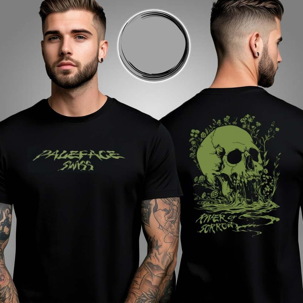 Двусторонняя унисекс футболка Paleface Swiss Skull Of Sorrow Все размеры S-4XL M