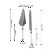 2 stücke Hochzeit Kuchen Server Set Messer Pizza Schaufel Werkzeuge Geburtstag Kristalline Party Geschenk Edelstahl Elegante Pizza Dessert Werkzeug