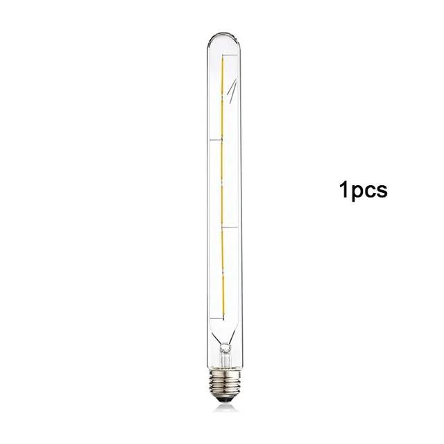 Vintage 110V 220V 6W T300 LED Filamentpære 2700K varmhvit 6000K kaldhvit Lang Rørformet E27 Edison Lyspære 120V 240V Lys