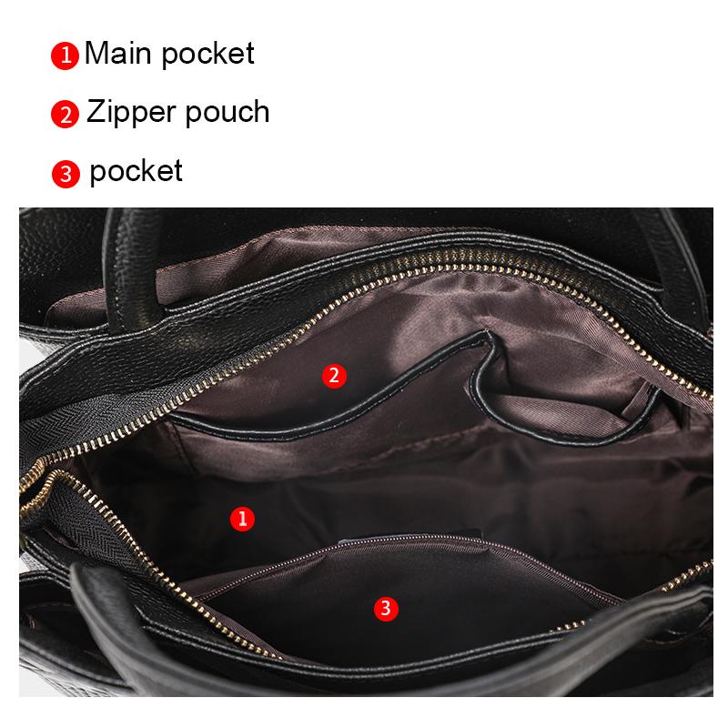 Aidrani Женская сумка из натуральной кожи с роскошными плетеными узорами — фото 9