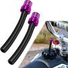 2PCS Breather Hose Gas Fuel Tank Cap, Gas Can Vent, CNC One Way Tank Valve Vent Tube with Aluminum Breather Valve, Fuel Cap Hose Tube for ATV CRF YZF