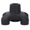 Cane Tip 4 Prong Heavy Duty Non Slip Walking Cane Quad Base Replacement ABS Rubber for 19mm Cane Shaft