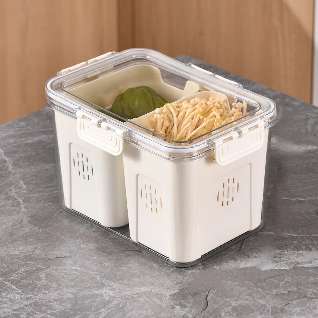 Fridge Food Storage Container PET Easy To Clean Sealed Food Preservation Box for Kitchen