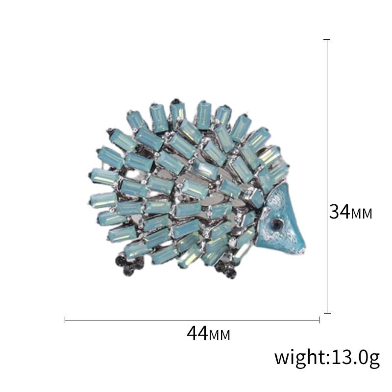Enamel Hedgehog Brooches for Women Unisex Small Animal Pins Banquet Party Backpack Gifts Jewelry Accessories