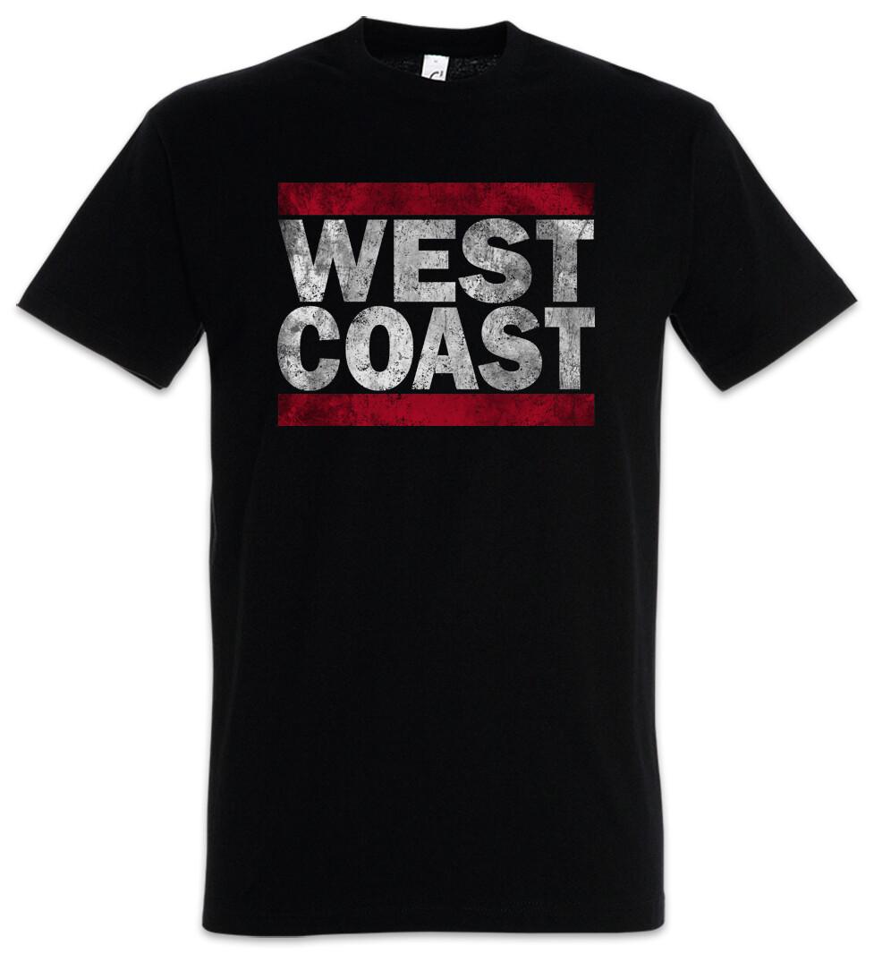 West Coast Men s T-Shirt Mens Womens Tees Top Westide Run Rap Hip Hop Gang DMC West Coast USA 2XL