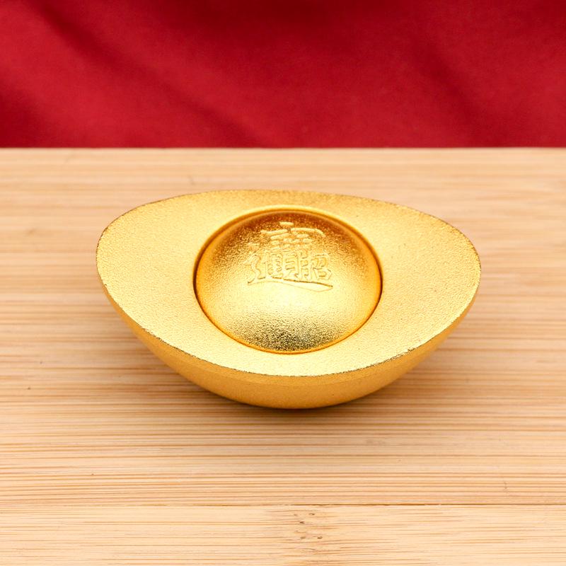 

Pixiu Yuanbao Rotating Decompression Desktop Ornament, Double-Sided Six-Sided Rotatable Office Plaything