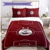Set Biancheria da Letto Stampato Aberdeen FC 3 Pezzi Copripiumino Traspirante con Federe Biancheria da Letto Decorativa per Camera da Letto Casa