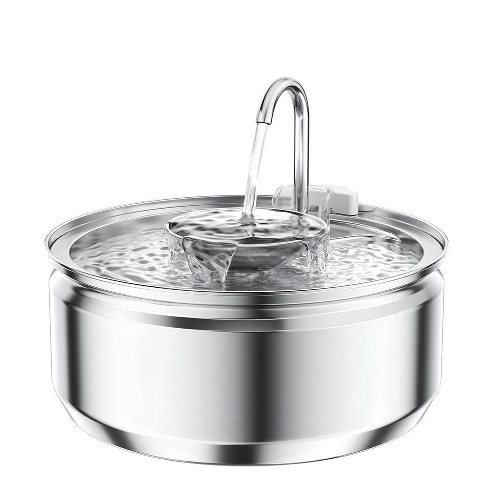 3.2L Stainless Steel Automatic Pet Water Fountain for Cats and Dogs