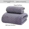 Coral Fleece Absorbent Bath and Face Towel Set for New Home Bathroom