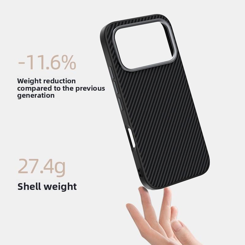 Para Funda de Teléfono Magsafe Para Honor 600 Pro Cuero de Fibra de Carbono Magnética Anti Caída Cubierta Protectora Para Honor 600 Cubierta a Prueba de Golpes