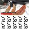 15/35Pcs Camping Awning Hook Clips Multi-Use Caravan Camper String Light Rope Clamp Tent Hooks Traveling Tent Clip Light Hanger