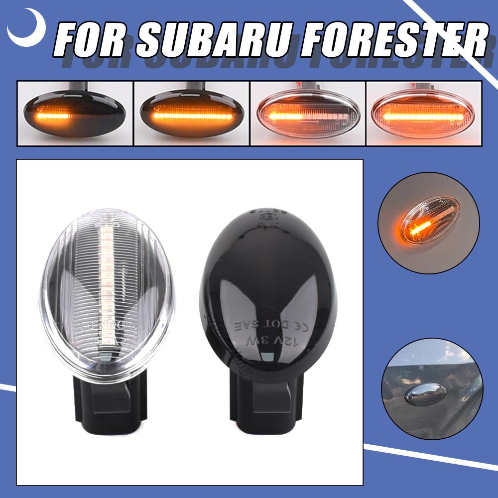 Dynamic LED Turn Signal Lights Sequential Flashing Side Marker Lamp for Subaru Forester Impreza 2008 2009 2010 2011 2012-2018