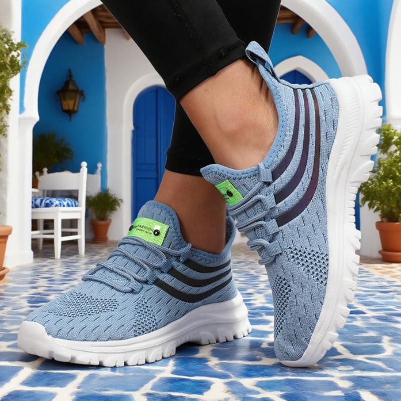 

Women s Mesh Running Shoes Light Breathable Comfortable Non Slip Flat Shoes Outdoor Travel Gym Training Shoes De Mujer 36
