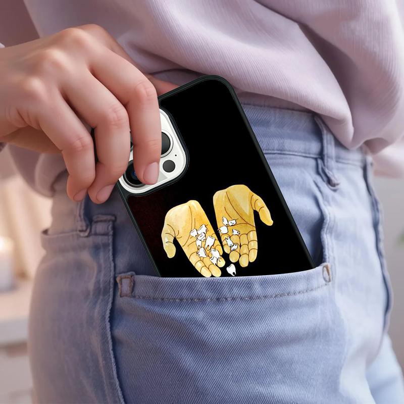 Dental White Tooth Phone Case For iPhone 17 Air 15 16e 14 13 Pro Max Coque 12 11 Pro Max PLUS cover