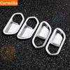 Carmilla Interior Car Door Handle Bowl Frame Trim Cover Molding Stickers for Nissan Kicks 2016 - 2021 Accessories Car Styling