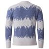 Men's And Women's Casual And Trendy Printed Color-blocked Thickened Semi-high Neck Sweaters, Men's Knitted Base Layer Sweaters, Round Neck Sweaters
