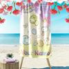 Name Custom Sumikko Print Beach Towel, Large Soft Quick Dry Towel for Beach Camping Swimming