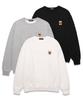 VANNWORKS Mini Sitting Bear Oversized Sweatshirt (Vndts109) White (B Type)