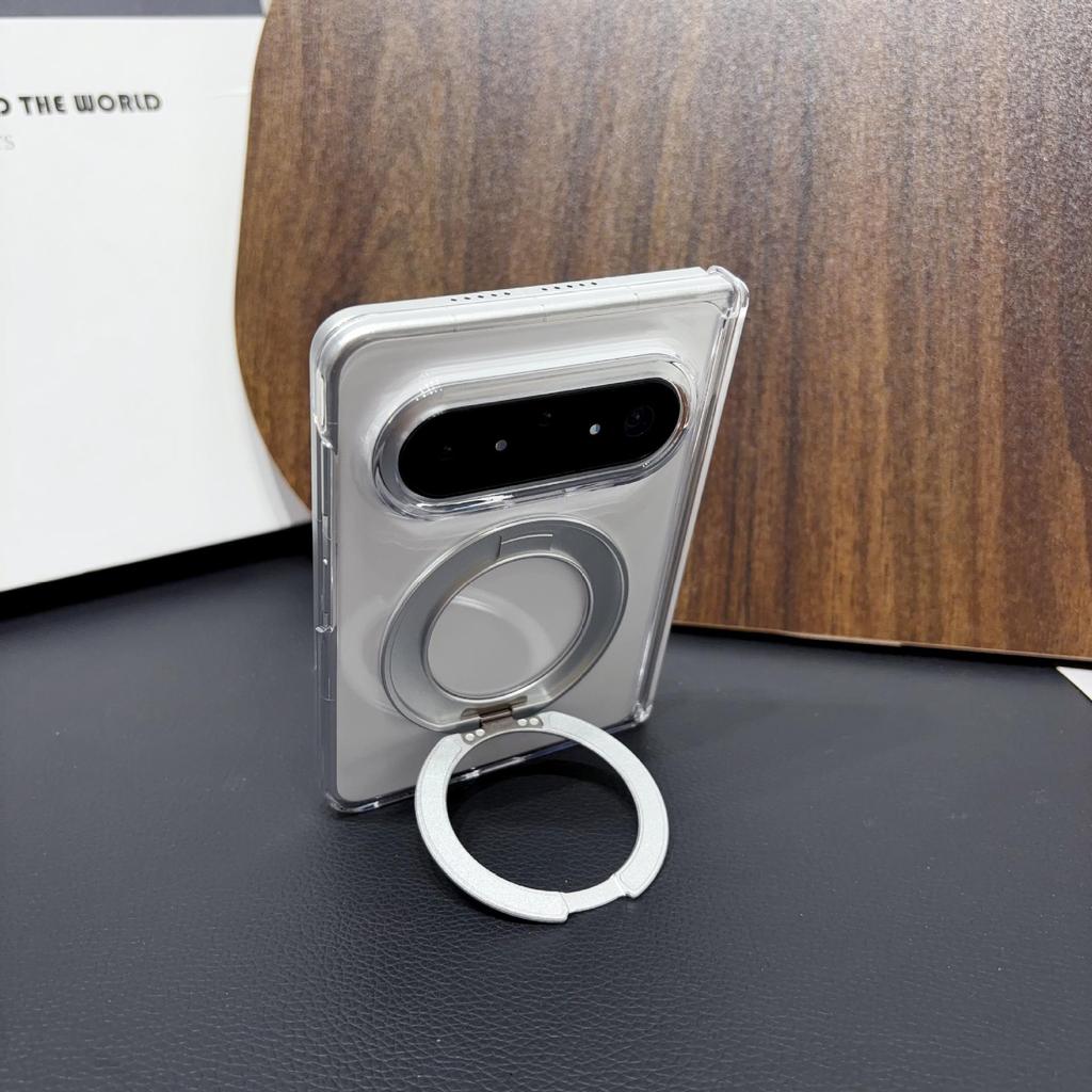 Magnetic Rotating Bracket Case for Huawei PuraXMax: Transparent, Foldable, MATEX7 Hinge Protector